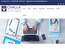 Tablet Screenshot of challahospital.com